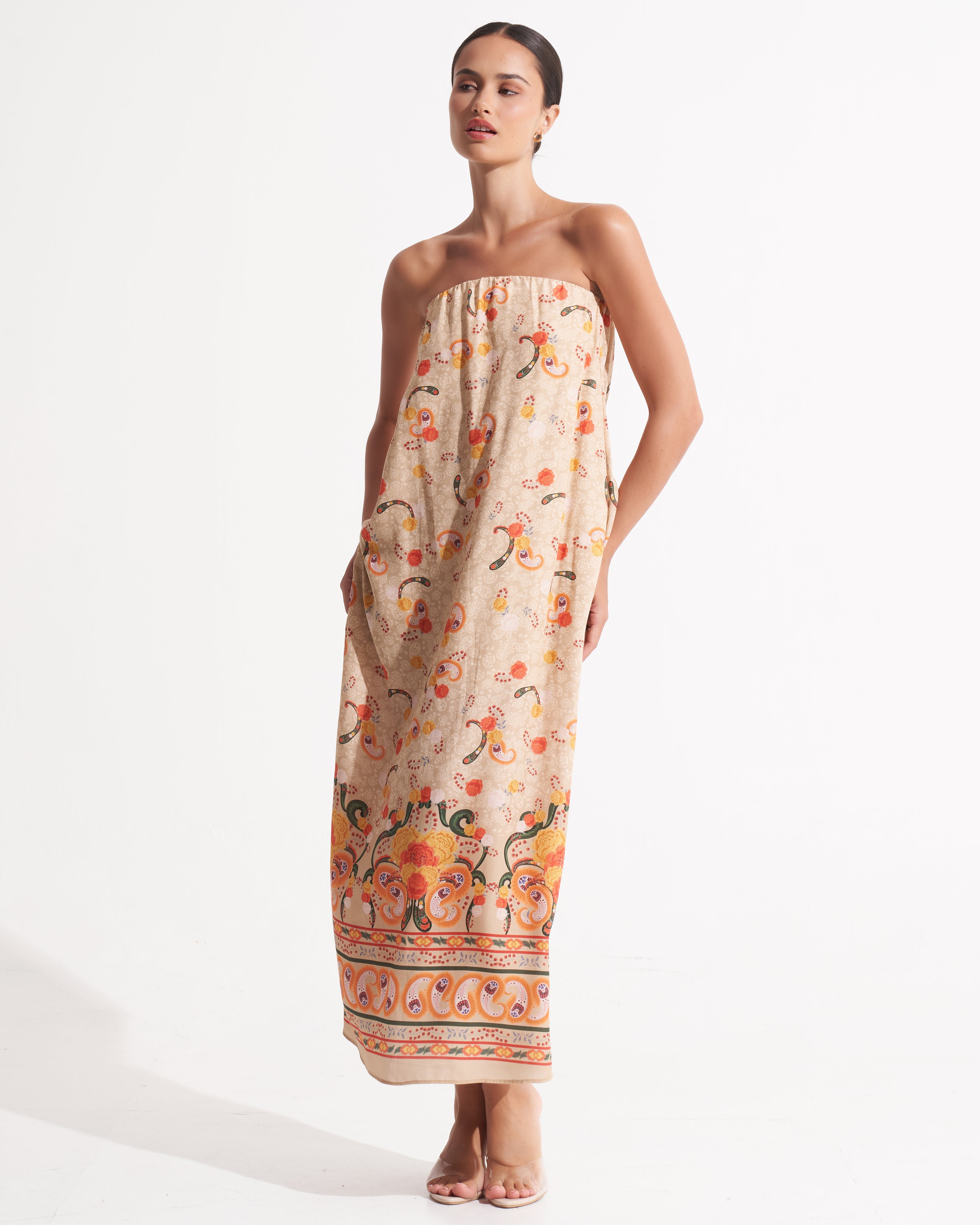 Cartel Maxi Dress Eleanora Tangelo