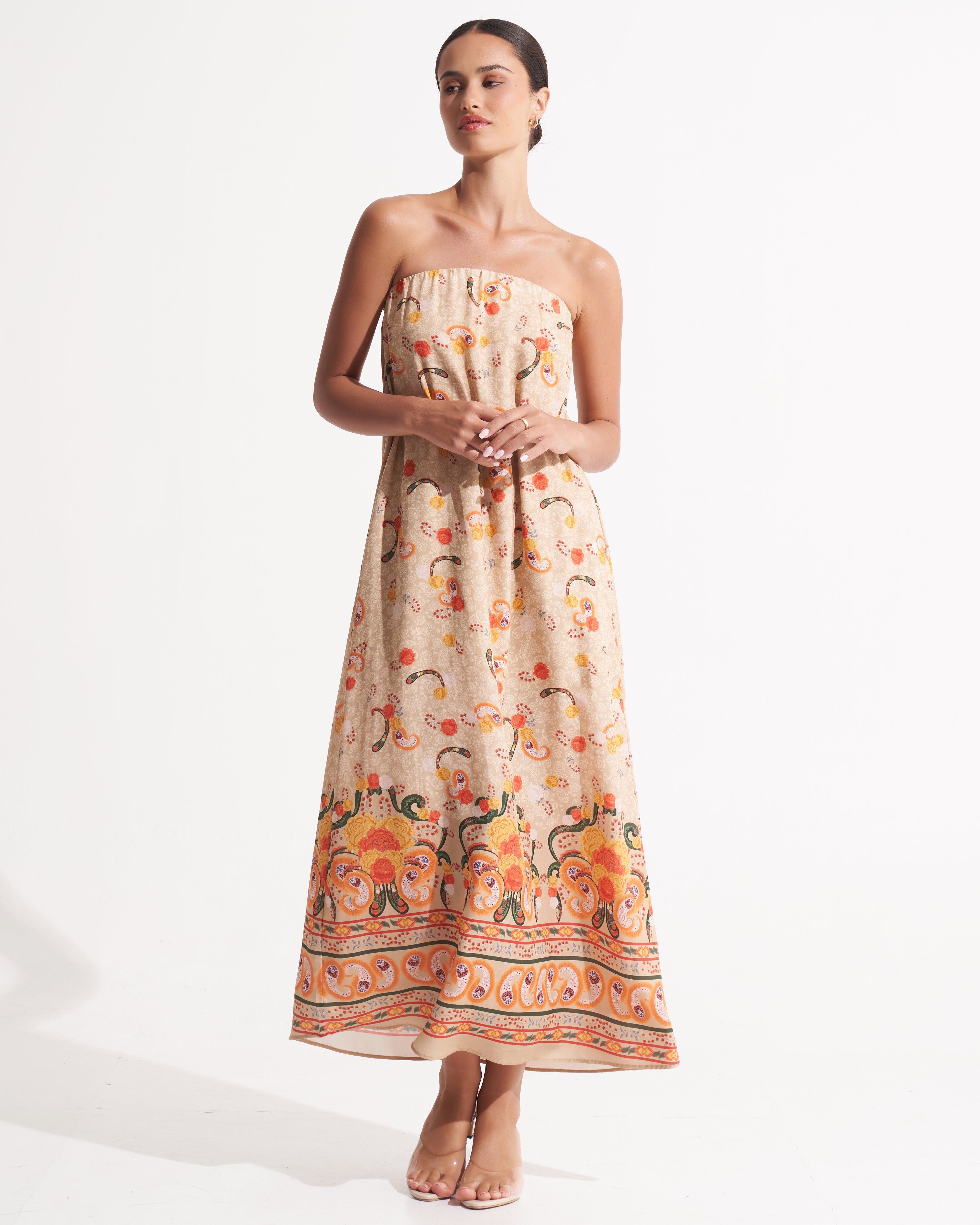 Cartel Maxi Dress Eleanora Tangelo