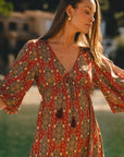 Eesha Maxi Dress Giina Red Ochre