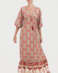 Eesha Maxi Dress Giina Red Ochre
